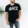 Phi Kappa Sigma Arched Greek Letter T-Shirt(Black)