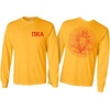Pi Kappa Alpha Pike World Famous Crest Long Sleeve T-Shirt(Gold)