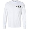 Phi Kappa Sigma Flag Long Sleeve T-Shirt(White)