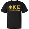 Phi Kappa Sigma Greek Heavyweight T-Shirt(Black)