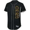 Phi Kappa Sigma Lettered Baseball Jersey(Black/White)