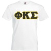 Phi Kappa Sigma Lettered V-Neck T-Shirt(White)
