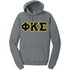 Phi Kappa Sigma Pigment-Dyed Lettered Hooded Sweatshirt(Pewter)