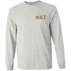 Phi Kappa Sigma World Famous Crest Long Sleeve T-Shirt(Light Grey)