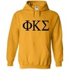 Phi Kappa Sigma World Famous Greek Hoodie – Gold with Black Imprint(Gold)
