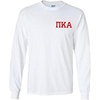 Pi Kappa Alpha Pike Flag Long Sleeve T-Shirt(White)