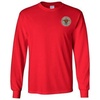 Pi Kappa Alpha Pike Fraternity Crest Longsleeve Tee(Red)