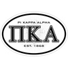 Pi Kappa Alpha Pike Oval Crest Bumper Sticker