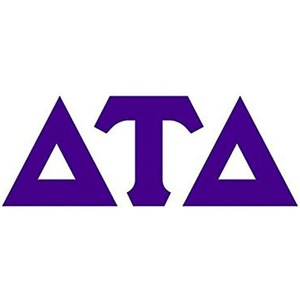 Delta Tau Delta DTD Big Greek Letter Window Sticker Decal 4 Inches Purple(Purple)