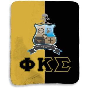 Greekgear Phi Kappa Sigma Two Tone Sherpa Lap Blanket