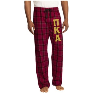 Greekgear Pi Kappa Alpha PIKE Flannel Plaid Pant – PJ’s(Red)