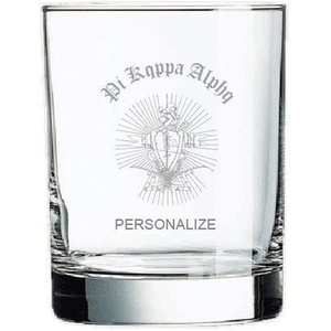 Greekgear Pi Kappa Alpha PIKE Old Style Glass Transparent