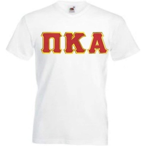 Greekgear Pi Kappa Alpha Pike Lettered V-Neck T-Shirt(White)
