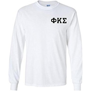 Phi Kappa Sigma Flag Long Sleeve T-Shirt(White)