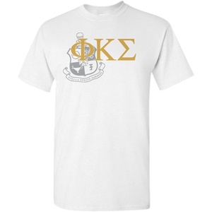 Phi Kappa Sigma Greek Crest T-Shirt(Light Grey)