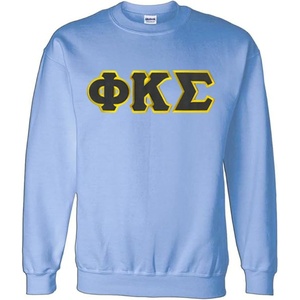 Phi Kappa Sigma Lettered Crewneck(Light Blue)