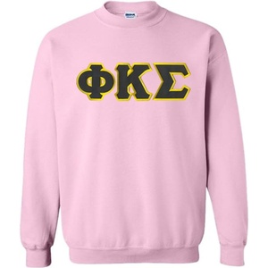 Phi Kappa Sigma Lettered Crewneck(Pink)