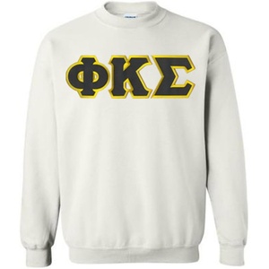 Phi Kappa Sigma Lettered Crewneck(White)