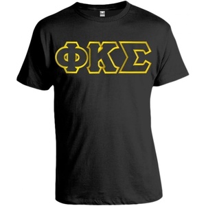 Phi Kappa Sigma Lettered T-Shirt(Black)