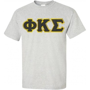 Phi Kappa Sigma Lettered T-Shirt(Ice Grey)