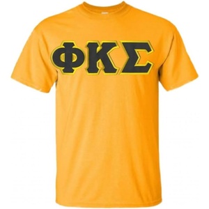Phi Kappa Sigma Lettered T-Shirt(Yellow Haze)