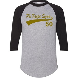 Phi Kappa Sigma Tail Year Raglan(Grey W/Black)