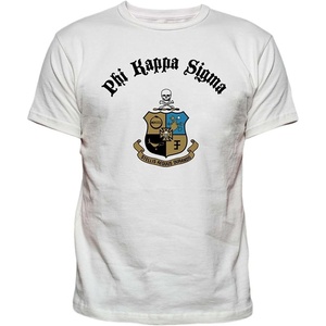 Phi Kappa Sigma Vintage Crest T-Shirt(White)