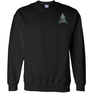 Phi Kappa Sigma World Famous Crest – Shield PATCH Crewneck Sweatshirt(Black)