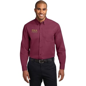 Pi Kappa Alpha Greek Letter Oxford(Burgundy/ Light Stone)