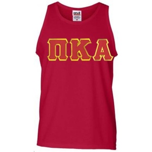 Pi Kappa Alpha Lettered Tank Top(Red)