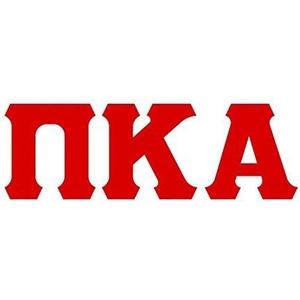 Pi Kappa Alpha Pike Big Greek Letter Window Sticker Decal 4 Inches Red(Red)
