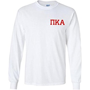 Pi Kappa Alpha Pike Flag Long Sleeve T-Shirt(White)