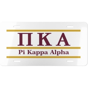 Pi Kappa Alpha Pike Lettered Lines License Covers