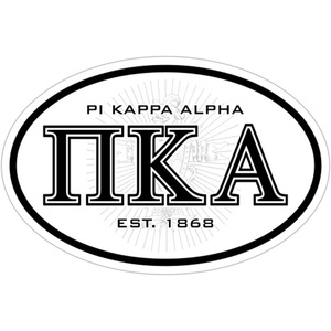 Pi Kappa Alpha Pike Oval Crest Bumper Sticker