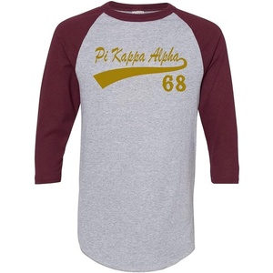 Pi Kappa Alpha Pike Tail Year Raglan(Grey W/Maroon)