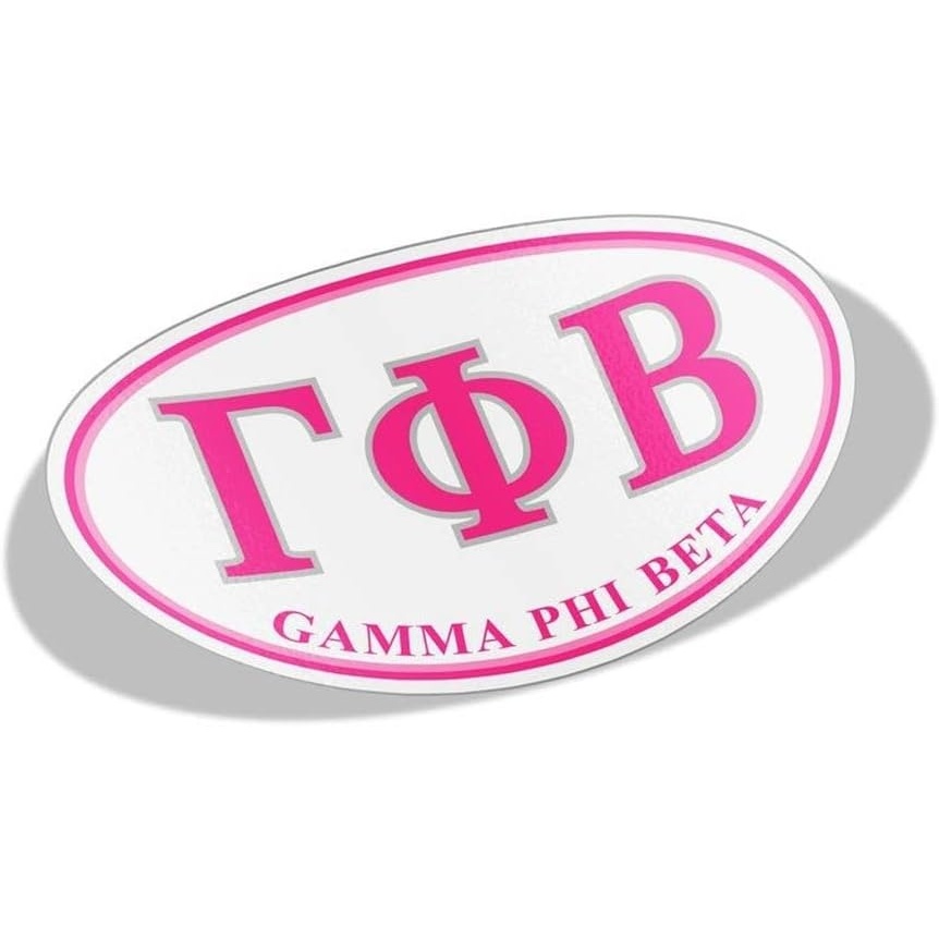 image:imageGamma Phi Beta Greek Letter Oval Decal