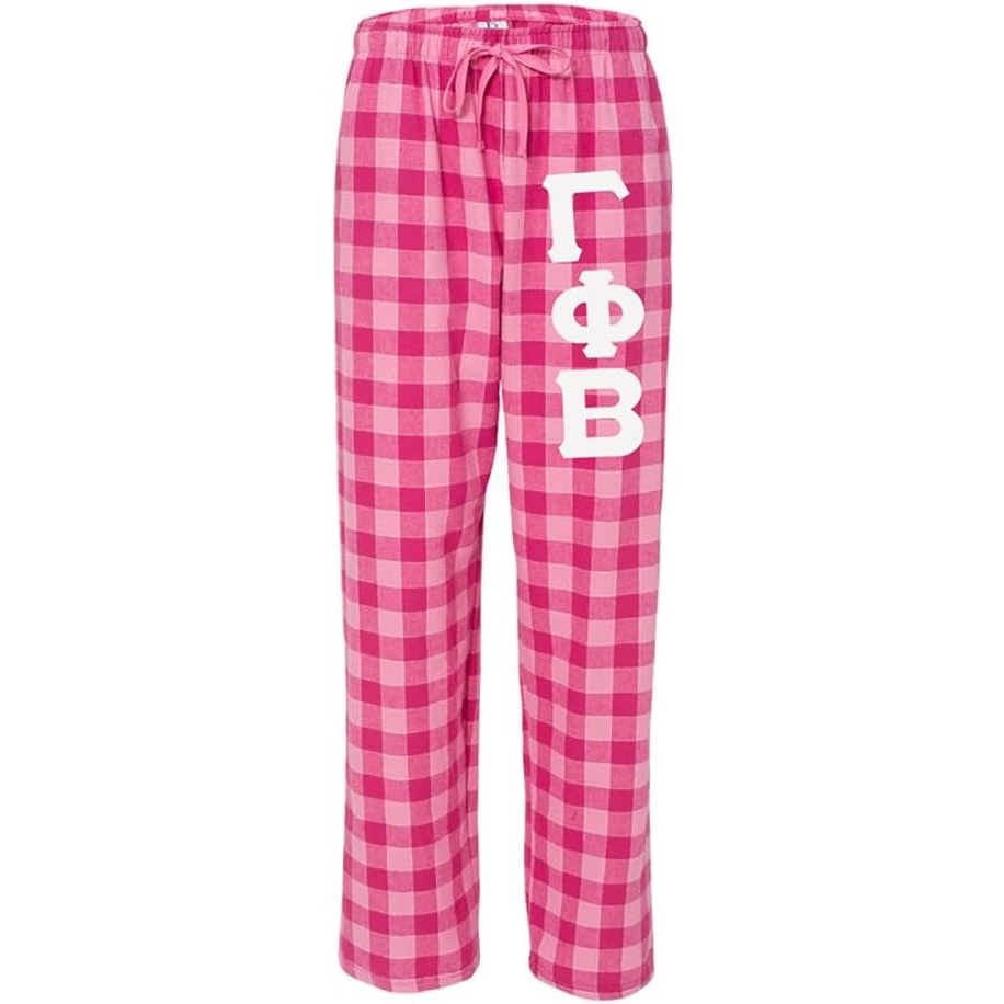 image:imageGamma Phi Beta Pajamas Flannel Plaid PantBubblegum