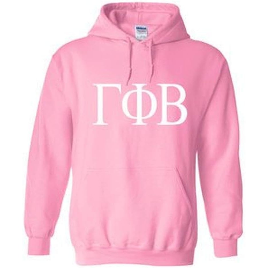 image:imageGamma Phi Beta World Famous Greek Hoodie Pink with White ImprintPink