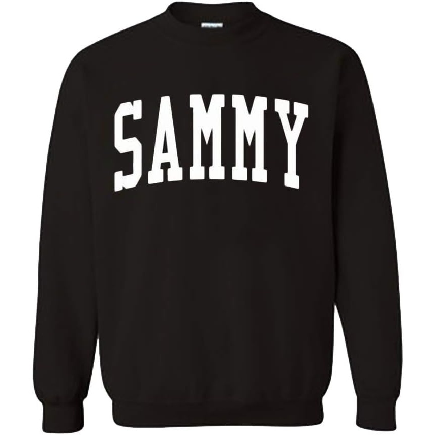 image:imageGreekgear Mens Sigma Alpha Mu BIG TEXT Crewneck Sweatshirt BlackBlack