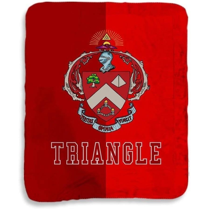 image:imageGreekgear Triangle Two Tone Sherpa Lap Blanket