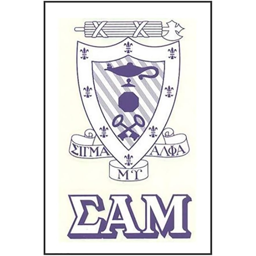 image:imageSigma Alpha Mu Crest Decal Multicolored
