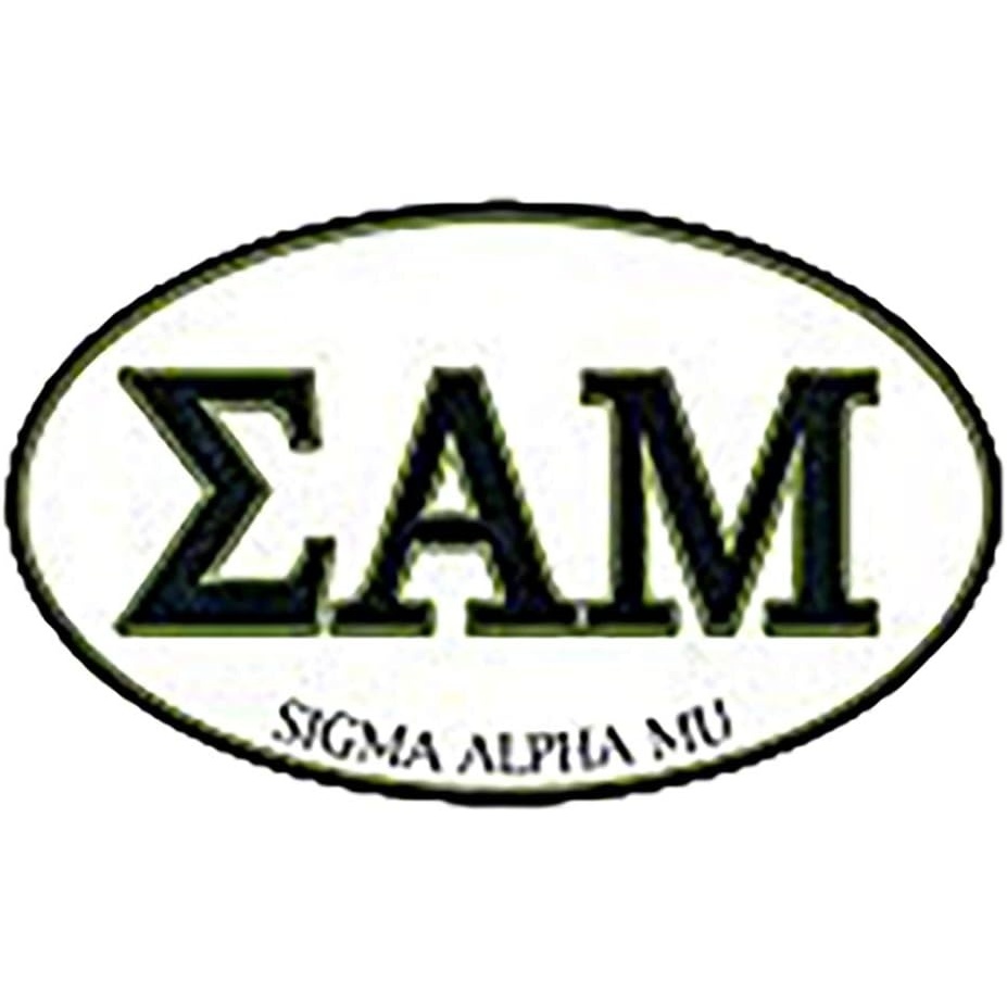 image:imageSigma Alpha Mu Euro Decal Oval Sticker