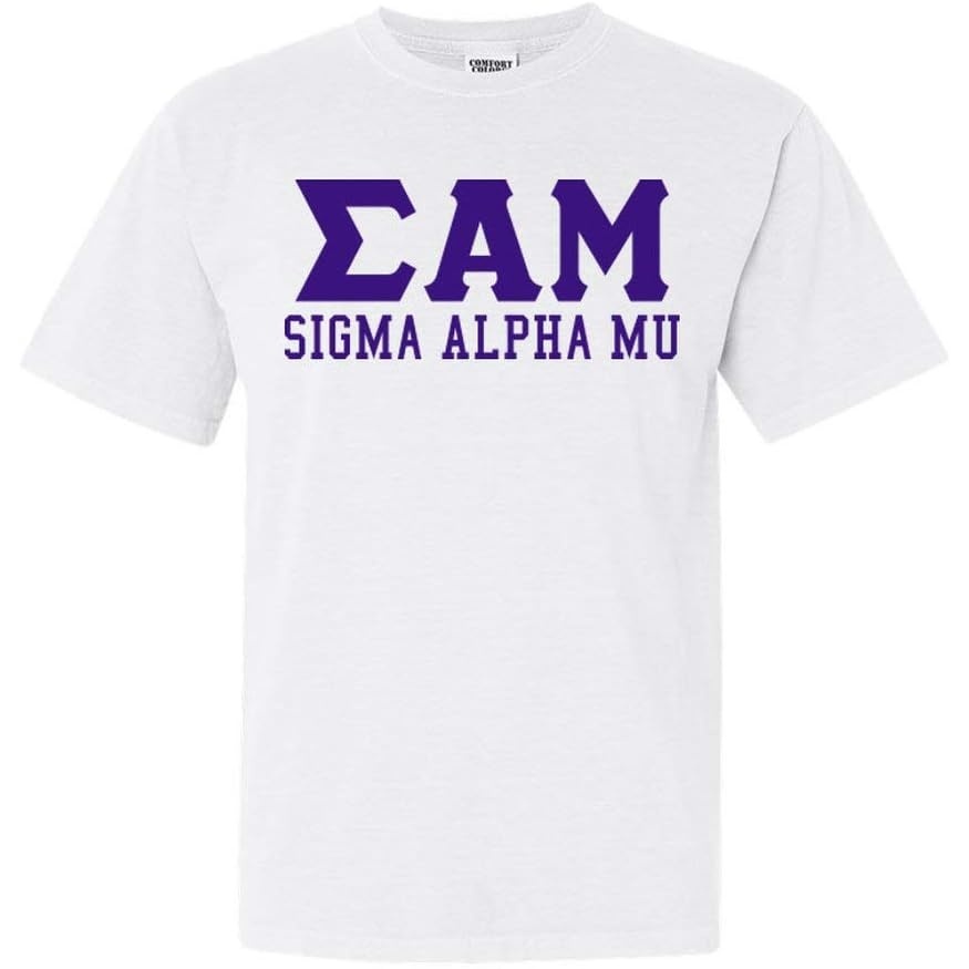 image:imageSigma Alpha Mu Greek Heavyweight TShirtWhite