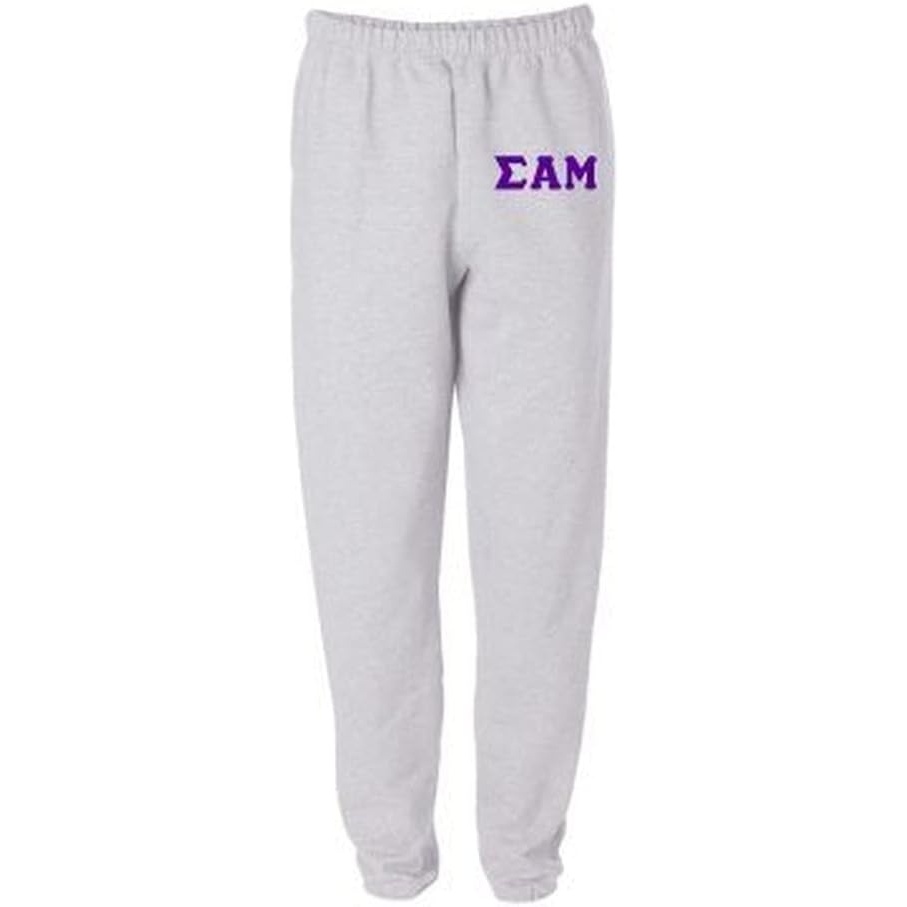 image:imageSigma Alpha Mu Greek Lettered Thigh SweatpantsLight Ash Grey