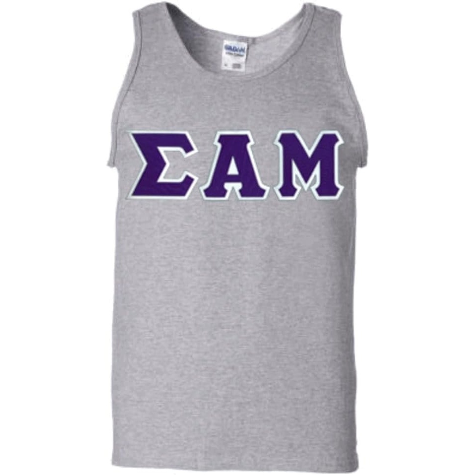 image:imageSigma Alpha Mu Lettered Tank TopSports Grey