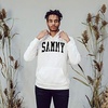 Greekgear Sigma Alpha Mu Nickname Hooded Sweatshirt(White)
