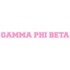 Gamma Phi Beta Long Window Sticker