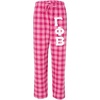 Gamma Phi Beta Pajamas Flannel Plaid Pant(Bubblegum)