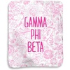 Greekgear Gamma Phi Beta Floral Sherpa Lap Blanket
