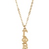 Greekgear Gamma Phi Beta Gold Plated Lavaliere Necklace